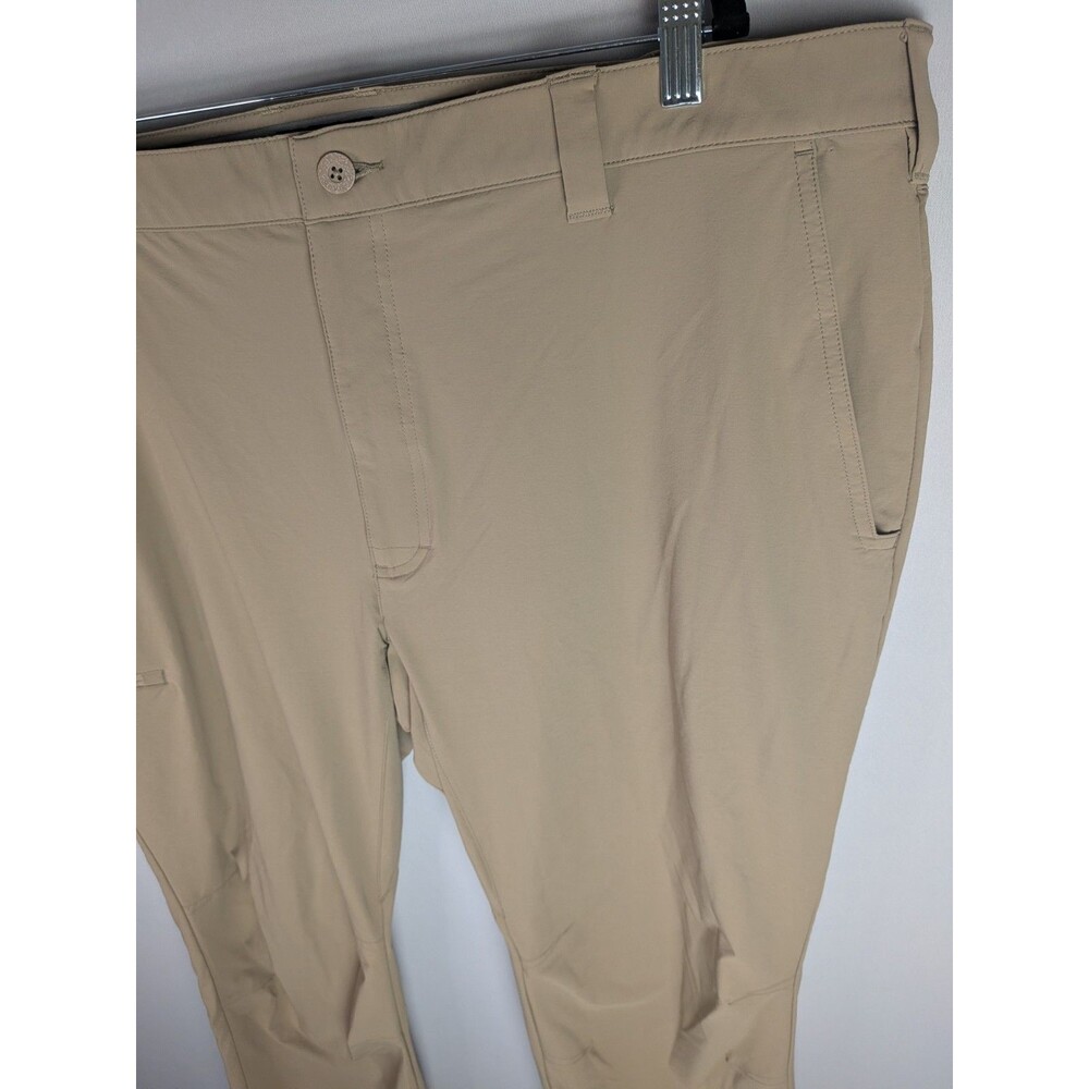 Orvis Jackson Quick Dry Pants Mens 44/32 Tan Nylon Blend Stretch Zip Pockets - Picture 5 of 15